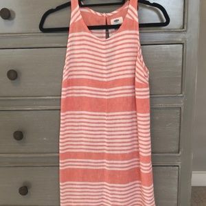 Old Navy linen striped dress